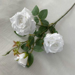 Blanco lechoso simulado boda flores de seda <span class=keywords><strong>Hotel</strong></span> techo flores decorativas ramo boda arreglo floral - Product Image 6