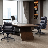 Chaise de directeur en cuir de luxe chaise d'ordinateur ergonomique et confortable de bureau