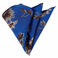 Blütenblatt Blau Kaffee Beige Blumen druck Halstuch