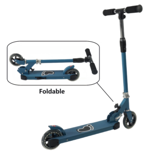 Monopattino Blu Regolabile per Bambini con Ruote Ammortizzate Resistenti, Pieghevole per Bambini Piccoli - Product Image 4