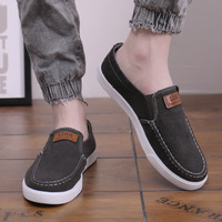 Chaussures en toile rétro pour homme, chaussures décontractées élégantes pour homme, chaussures tendance, chaussures absorbant les chocs, résistantes à l'usure, antidérapantes, chaussures de massage