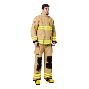 Tuta Antincendio Strutturale NFPA 1971 2018 in Nomex con Componenti in Gomma, Categoria 3 di Protezione, Modello Integrale per Vigili del Fuoco - Product Image 3