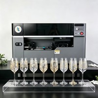 Machine d'impression UV automatique haute précision avec tête d'impression Epson I1600 pour verres à vin, gobelets et mugs