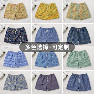 Traje de Baño para Hombre con Estampado Floral, Secado Rápido, Forrado, Pantalones Cortos Casuales de Playa, Talla Adulto - Product Image 1