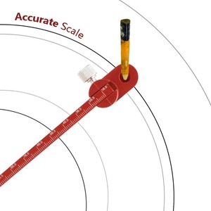 <span class=keywords><strong>Compas</strong></span> de marquage en alliage d'aluminium pour la menuiserie, règle de dessin circulaire réglable à 360 degrés, outil de marquage circulaire et d'arc pour le travail du bois - Product Image 5