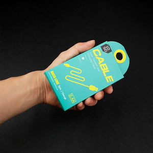 Oem ODM giấy tùy chỉnh Hộp bao bì cho cáp dữ liệu Tai nghe máy tính Phụ kiện điện thoại điện tử tiêu dùng với miếng bọt biển lót - Product Image 3