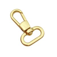 Usine vente printemps mousquetons bracelet en métal petite boucle pivotant mousqueton mousqueton fermoirs sac à main matériel pour sac à main