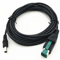 Câble d'alimentation USB 12V vers 5521/5525 DC avec charge rapide 3A, conducteur en cuivre pur et blindage tressé pour imprimante IBM POS