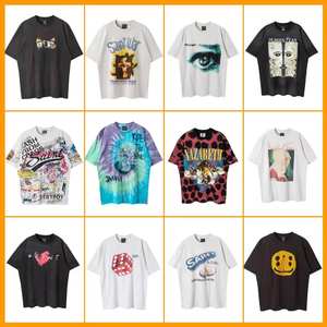 <span class=keywords><strong>เสื้อ</strong></span>ยืดสไตล์เรโทรสำหรับผู้ชายผู้หญิงคอลเล็คชั่นแขนสั้นทรงหลวมเสื้อลำลองดีไซน์โอเวอร์ไซส์ - Product Image 2