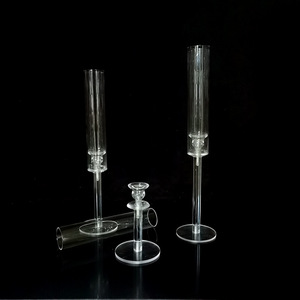 Vendita calda all'ingrosso della fabbrica per la decorazione della casa di nozze trasparente brillante <span class=keywords><strong>colonna</strong></span> di supporto in acrilico portacandele - Product Image 5