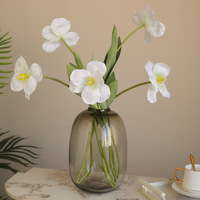 Vente en gros d'usine, fleur artificielle réaliste en soie parfumée de 63 cm, tulipe douce faite à la main, pour la maison, les mariages, la Saint-Valentin, Pâques