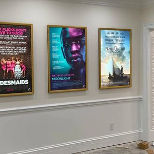 Cadre lumineux LED pour affiche de film, boîte à lumière artistique, panneau lumineux pour cinéma maison, affichage publicitaire mural - Product Image 2