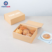 2025 OEM gâteau de luxe pliant alimentaire à emporter emballage en carton Logo personnalisé imprimé cadeau bijoux emballage boîte de papier