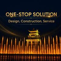 Fuente Musical Personalizada para Plaza, de Acero Inoxidable 304, con Sincronización Musical y Luz LED, para Proyectos Comerciales en Plazas