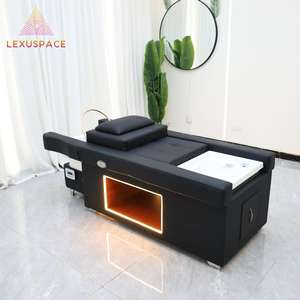 Multifunktion ales japanisches Shampoo-Bett für Friseursalons Komfortable elektrische Liege funktion mit Fußbad-Spa-Bett - Product Image 1