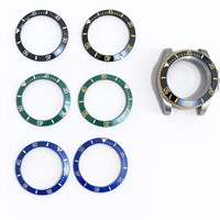 Cinturino in acciaio inossidabile, lunetta in ceramica, quadrante, lancette, vetro zaffiro e lunetta con zirconi/diamanti incastonati — movimento meccanico automatico