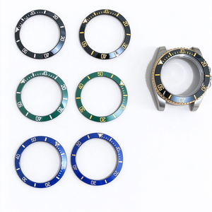 Bracelet en acier inoxydable, lunette en céramique, cadran, aiguilles, verre saphir et lunette sertie de zircons/diamants — mouvement mécanique automatique - Product Image 1