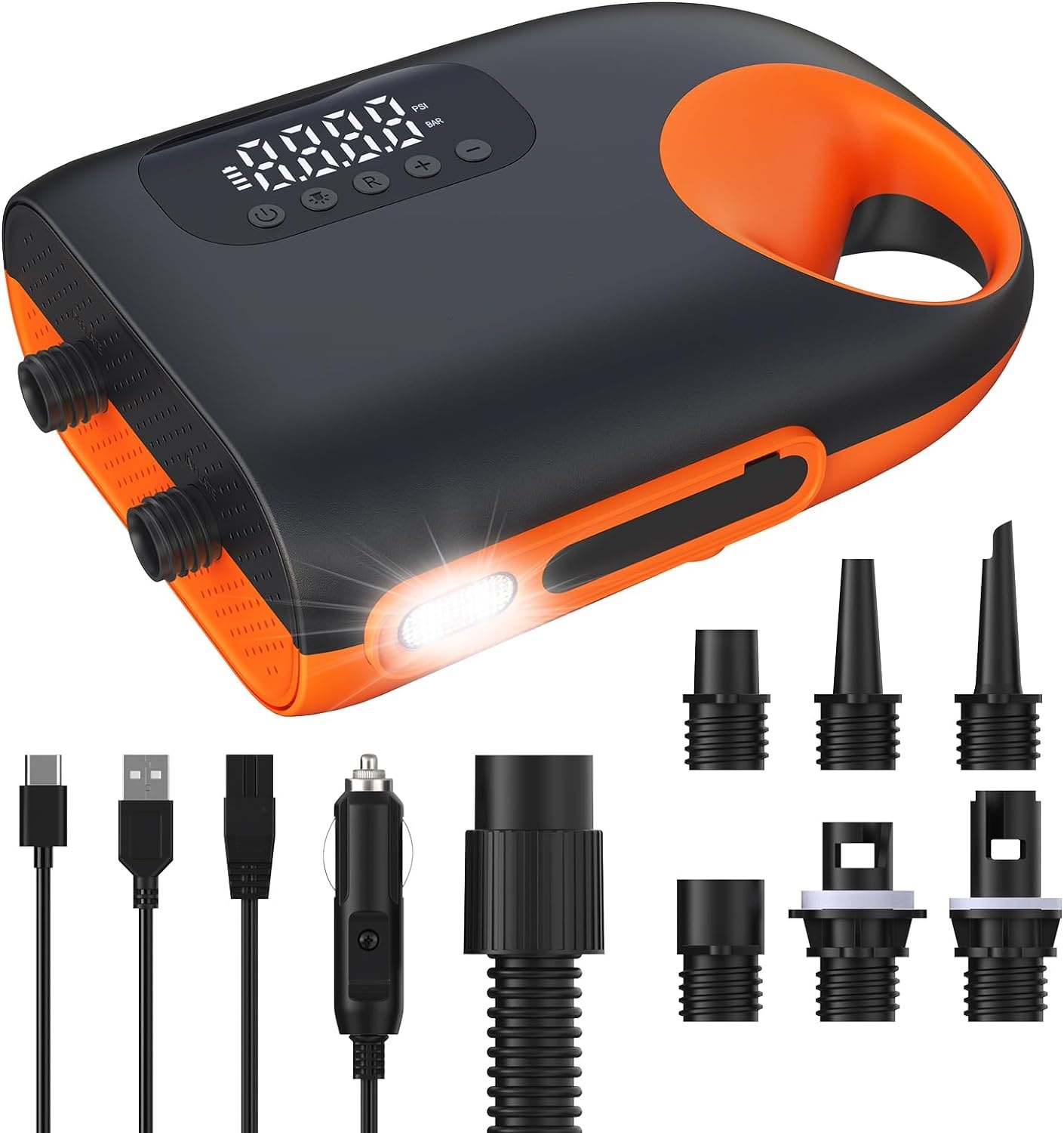 18000mAh con cable e inalámbrico digital portátil 12V DC eléctrico sup bomba de aire inflador tabla de surf Stand Up Paddle Board bomba