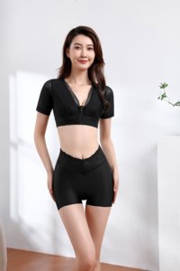 Modern Breathable Hip Lift Lace Triangle Pants <strong>High</strong> <strong>Waist</strong> Body Abdominal Slimming Medium Control Nylon <strong>Waist</strong> Trainer <strong>Underwear</strong> - Product Image 4