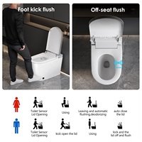 Automatique autonettoyant céramique électronique salle de bain Intelligent WC toilette capteur de mouvement Smart toilette réservoir télécommande incluse