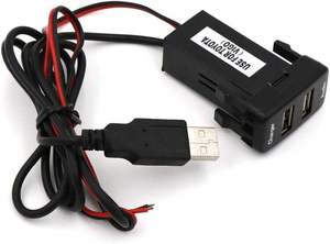 Tomada <span class=keywords><strong>USB</strong></span> veicular 12 24V âm thanh <span class=keywords><strong>USB</strong></span> sạc Toyota Prado xe <span class=keywords><strong>USB</strong></span> âm thanh kép sạc cho Hilux - Product Image 2