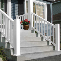 Série de balustrades de balcon en vinyle PVC blanc moderne, économique, pour extérieur, 100% matière vierge, résistant à la rouille