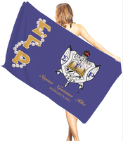 Serviettes de plage personnalisées de haute qualité avec logo, motif estival, pour la Sororité Order of the Eastern Star – Vente en gros pour les Sororités Nationales