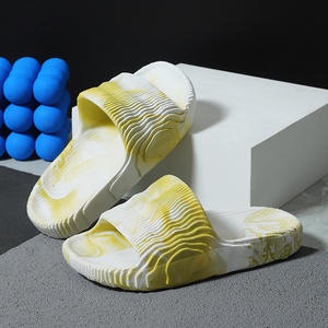 Sandales à enfiler unisexes personnalisées à rayures imprimées pour l'été, nouvelle mode, <span class=keywords><strong>semelle</strong></span> souple en PVC, bout ouvert, <span class=keywords><strong>semelle</strong></span> intérieure ronde incrustée, pour hommes et femmes - Product Image 6