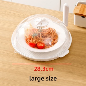 Plastic Food Cover <b>Table</b> Food Splatter Guard <b>Protector</b> Multi Function Food Transparent Plate Bowl Microwave Splatter Cover - Product Image 4