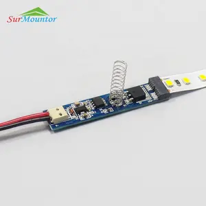 Sensor de toque pcb baratos de 12v 24v, interruptor de led com regulação do fluxo luminoso com conector