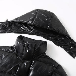 Chaqueta de plumón chenilla larga con capucha de talla grande, de alta calidad, superventas de invierno, con relieve brillante, para deportes transfronterizos y transmisiones en vivo para adolescentes - Product Image 5