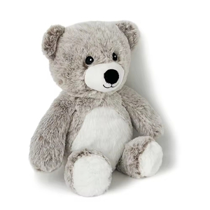 Peluche <span class=keywords><strong>Orso</strong></span> <span class=keywords><strong>Grizzly</strong></span> Riscaldabile al Microonde, Cuscino Personalizzato Super Morbido in Cotone, Impacco Termico con Semi di Lino Lavati, Regalo per Bambini - Product Image 2