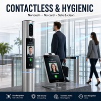 Terminal de Control de Acceso con Reconocimiento Facial por IA, Gestión en la Nube, Anti-spoofing, Multimodo, Tarjeta, Contraseña, Código QR para Edificios de Oficinas