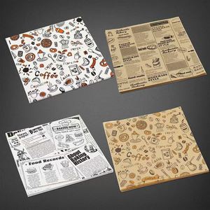 Wholesale Custom Logo Sandwich <b>Paper</b> Wrapping for Food Viral Anti-Grease Greaseproof/Glassin/Kraft/PE for Bread Cakes Snacks Wax - Product Image 5