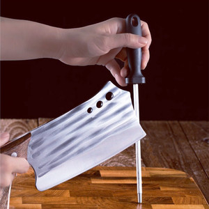 Nuevo cuchillo de cocina Longquan, cuchillo para cortar de uso doméstico, cuchillo para rebanar, cuchillo de doble propósito para picar y cortar de acero inoxidable, delfín - Product Image 4