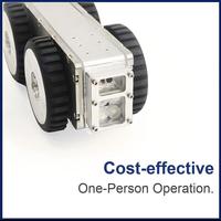 Robot Inspeksi Pipa Mini WIFI - Kamera Crawler CCTV DN100-DN500, Pemantauan APP, Penghitung Meter, Tahan Air IP68, Kabel 200M