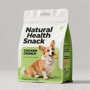 Custom Printed Reusable Flat Bottom Square Pet Food Packaging Bag Moisture Proof Freeze Dried <strong>Dog</strong> and Cat Food Storage Solution - Product Image 2