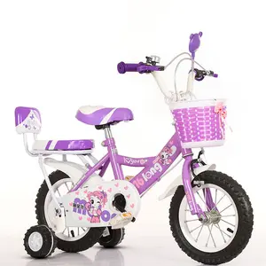 Vélo en acier à haute teneur en carbone pour enfants, bicyclette pour enfants de 5 ans, jardin OEM, bon marché, approuvé CE, 12/14/16 pouces, vente en gros