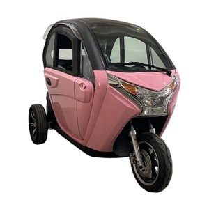 Triciclo Eléctrico EEC de 1000W para Adultos, Scooter con Cabina de 60V, Capacidad de Carga de 200-300kg, Carrocería Cerrada Motorizada, Batería de 45AH, 45km/h - Product Image 2