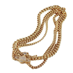 Collar Gargantilla de Tres Capas con Textura Gruesa, Estilo Punk, con Perlas de Bambú y Piedras Naturales, Joyería Europea Americana - Product Image 5