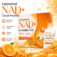 Bolsitas de Bebida Liposomal NAD+ de Naranja 10ml, Paquete Portátil de Bienestar Diario, 30 Porciones, Empaque Personalizado, Proveedor Mayorista OEM