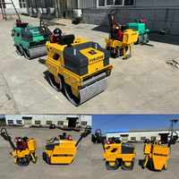 Petit compacteur routier pour le compactage des sols carrés et des trottoirs, construction de chaussées en asphalte pour autoroutes