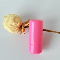 Tubos de Plástico Personalizados para Bálsamo Labial, Tubos Vacíos de Plástico para Lápiz Labial para Envasado de Muestras, Bálsamo Labial Rosa Flash con Aberturas de Llenado Directo