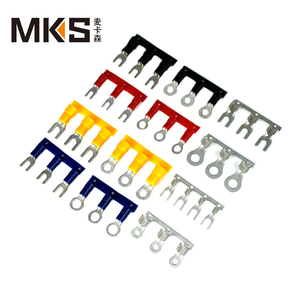 Terminales de Anillo Aislados de Nylon <span class=keywords><strong>RVN</strong></span> 1500PCS/Reel AWG (14-12) en Cadena, Material de Cobre, Color Amarillo - Product Image 4