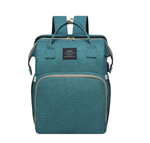 Hot Selling Thermal Mommy Backpack with Crib Hanging Diaper Bags Anti-Mosquito Diaper Backpack With USB Charging Port - Product Image 6