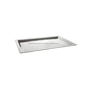 Bandeja de servicio de metal de calidad superior hecha a mano, diseño diferente para hotel y restaurante, la mejor bandeja de servicio - Product Image 1