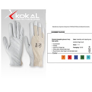Guantes de seguridad para hombre y mujer, manoplas de trabajo mecánico para la industria del cuero, 1000 pares EN388/EN420 EN420,EN388, flexibles s-xl - Product Image 5