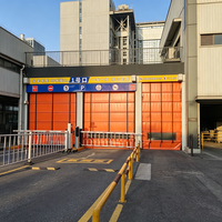 Porte automatique intelligente en PVC moderne, imperméable et isolante pour les installations de lavage de voitures