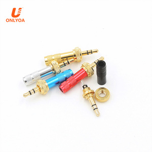 חדש מיני 3.5mm חוט רמקול אודיו ג 'ק סטריאו תקע מיוחד זהב מצופה 3.5 סטריאו תקע עבור DIY - Product Image 5