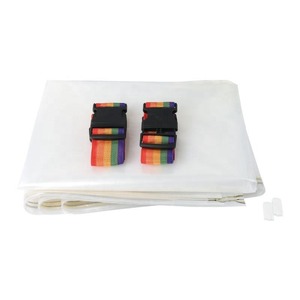 Transparent PVC Storage <b>Bag</b> with Carry Handle Foldable T Shirt Packing <b>Bag</b> for Garment Transport - Product Image 5